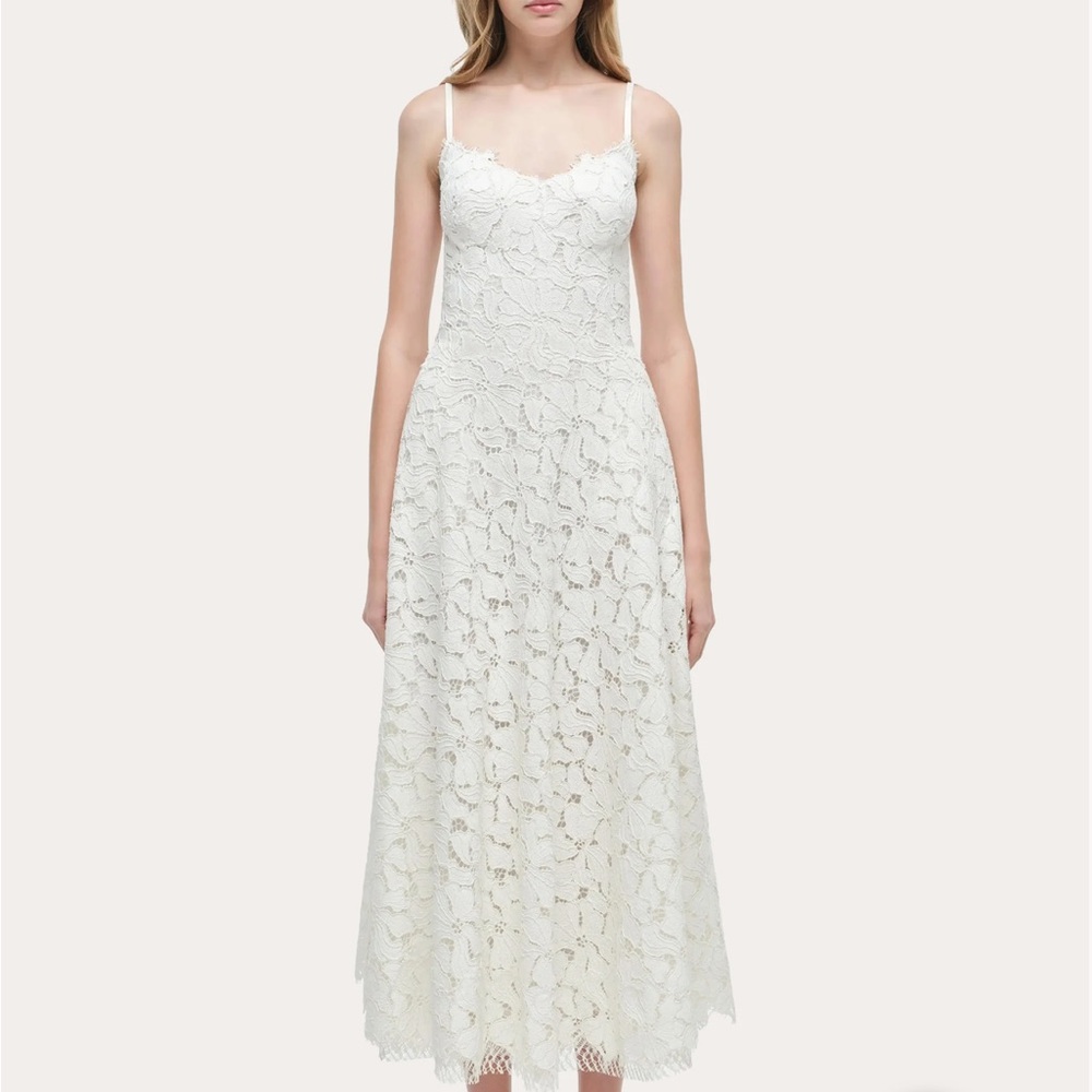 Simkhai Julia Floral Lace Midi Dress